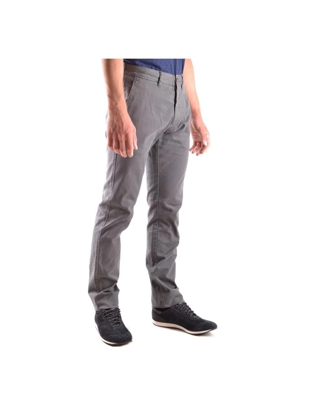 Stone Island Gray Slim-Fit Trousers for men