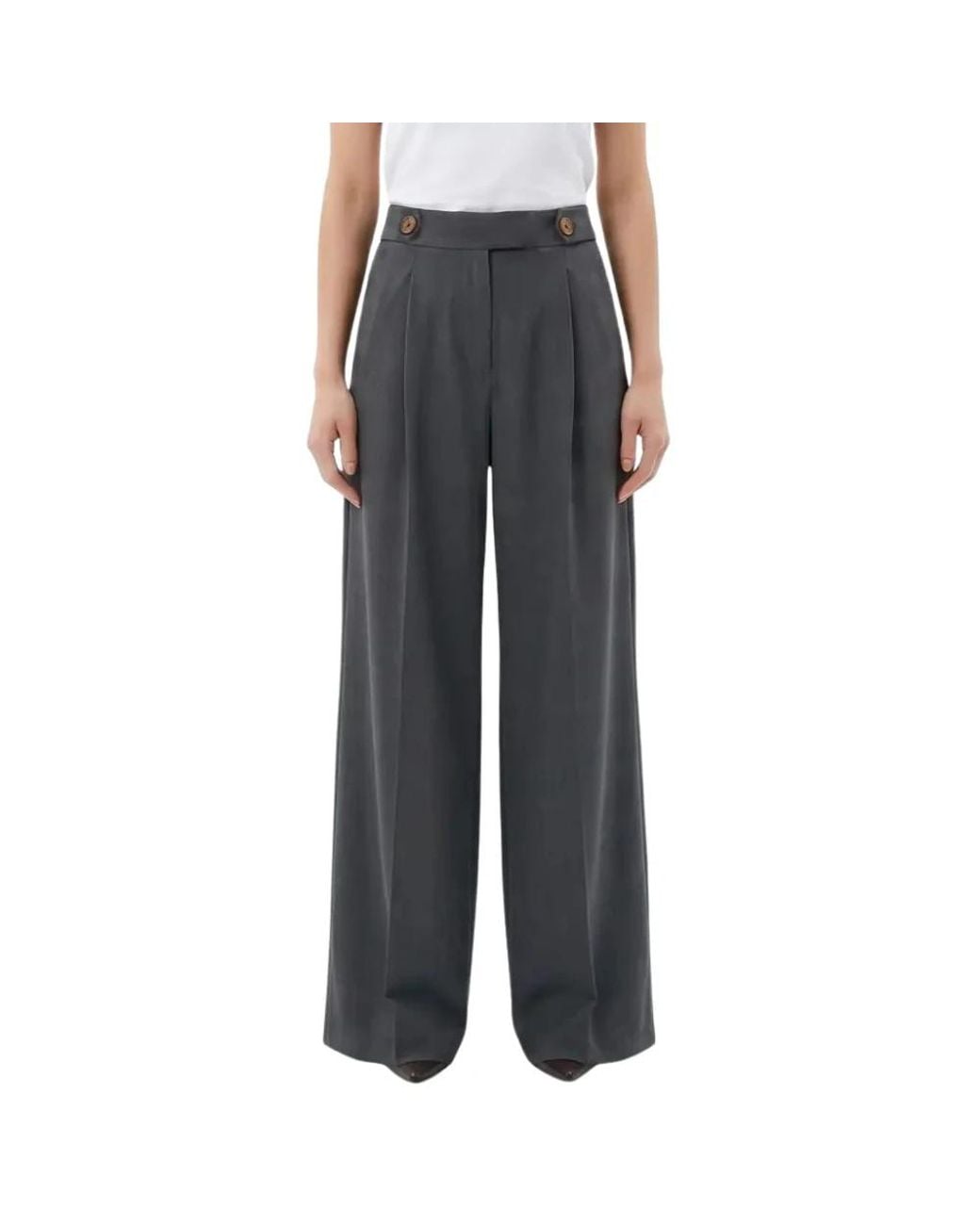 Amélie & Amélie Black Wide Trousers