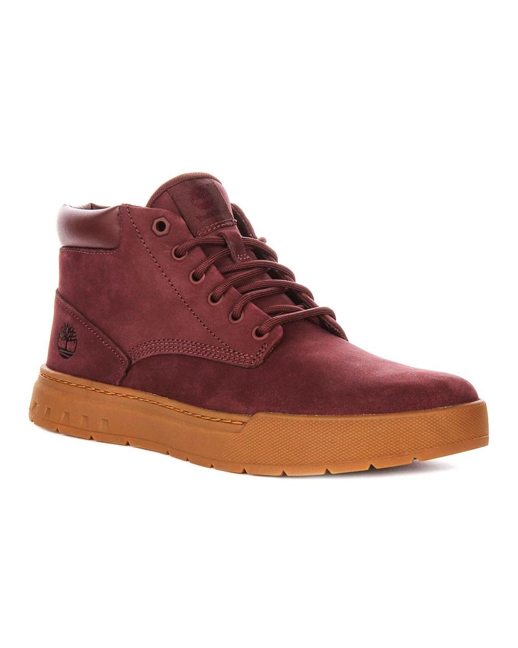 Timberland Red Lace-Up Boots