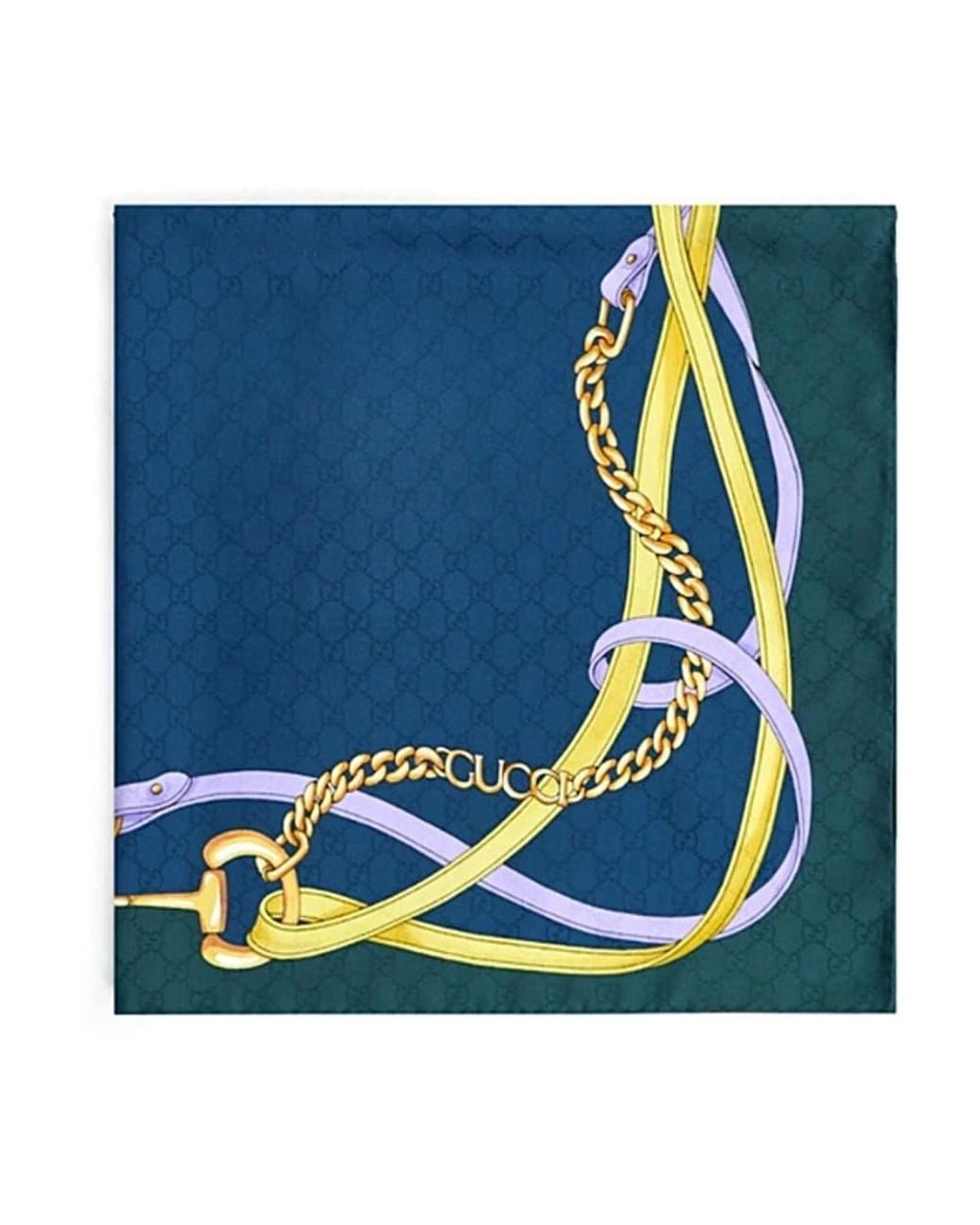 Gucci Blue Silk Scarves