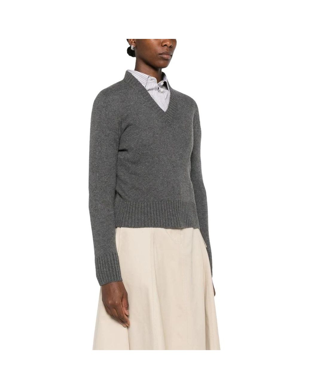 Aragona Gray Cashmere Knitwear