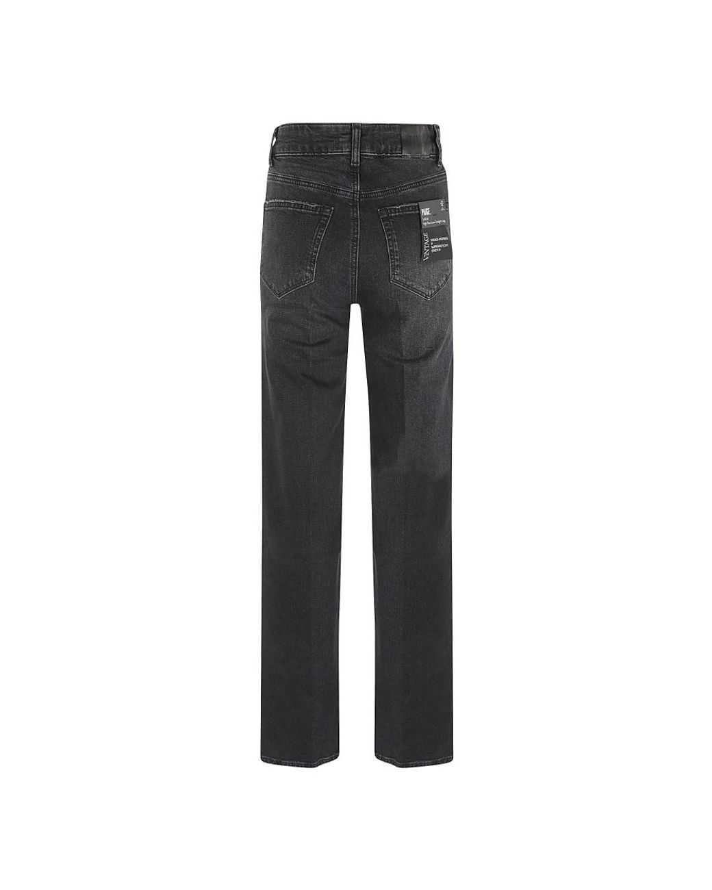 PAIGE Gray Straight Jeans