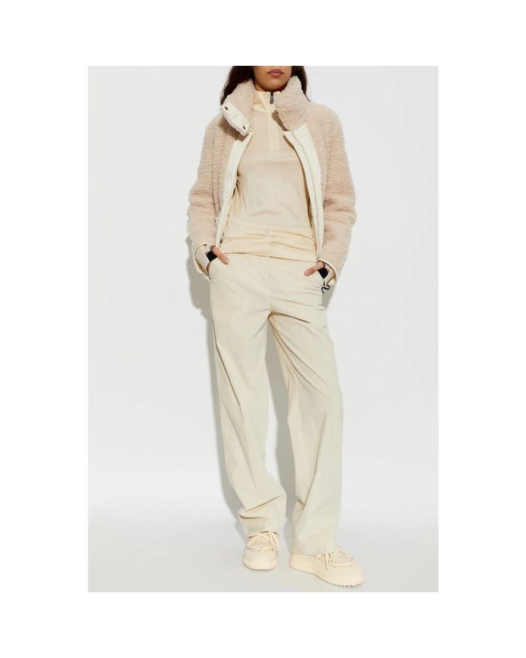 Moncler Natural Wide Trousers
