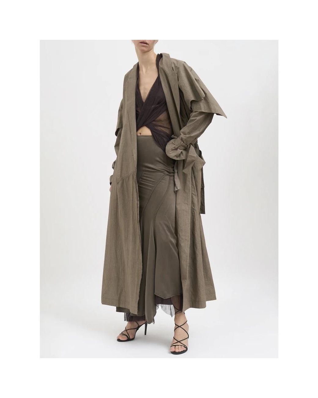 Yehuafan Brown Trench Coats