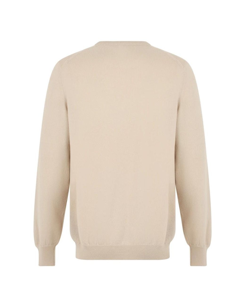 Fedeli White Round-Neck Knitwear for men