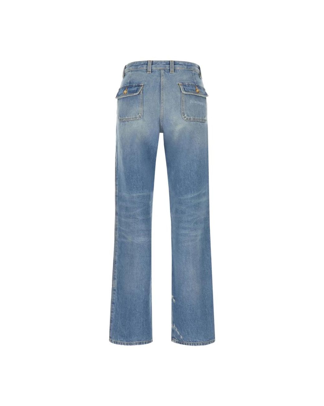 Palm Angels Blue Straight Fit Jeans