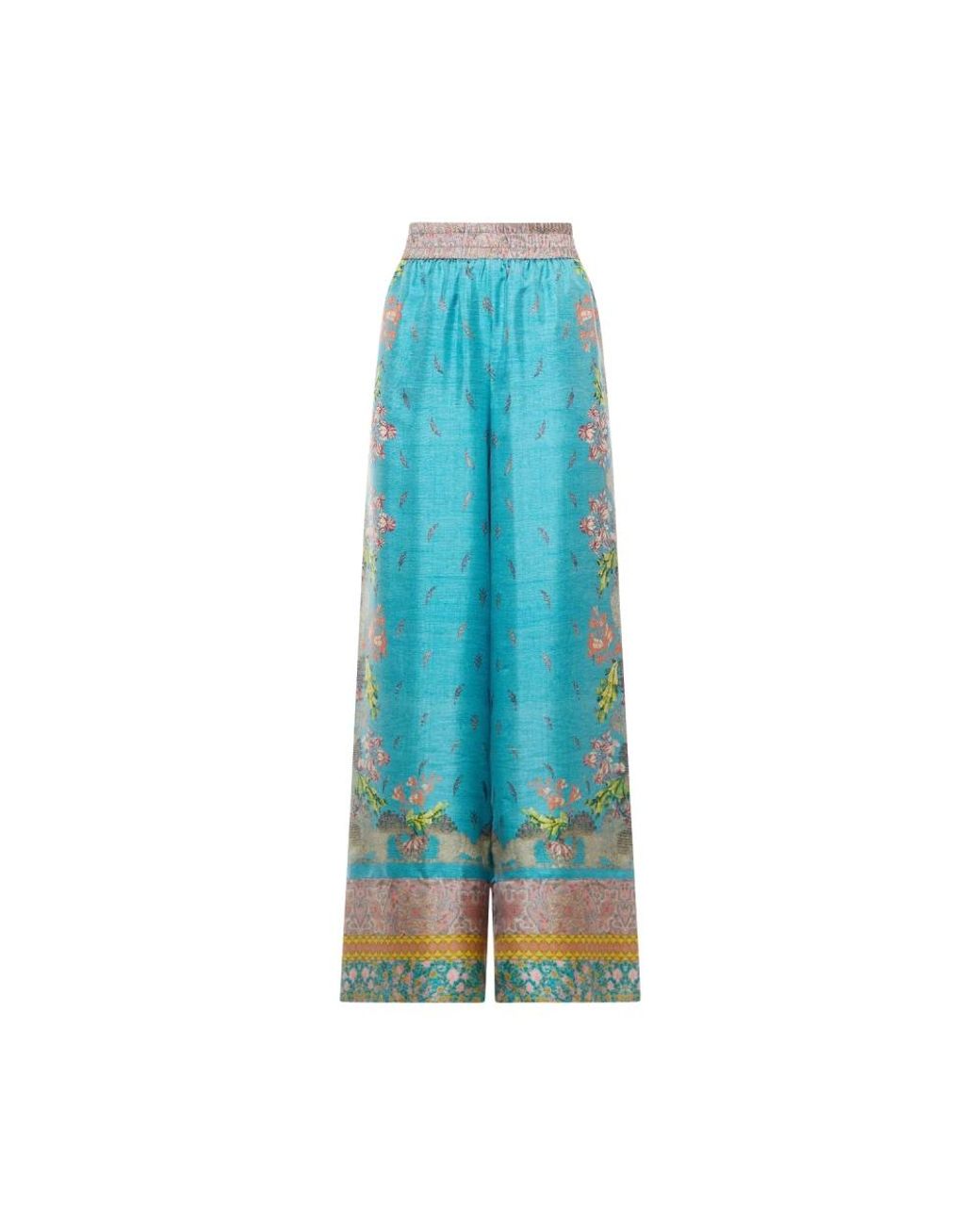 Pierre Louis Mascia Blue Wide Trousers