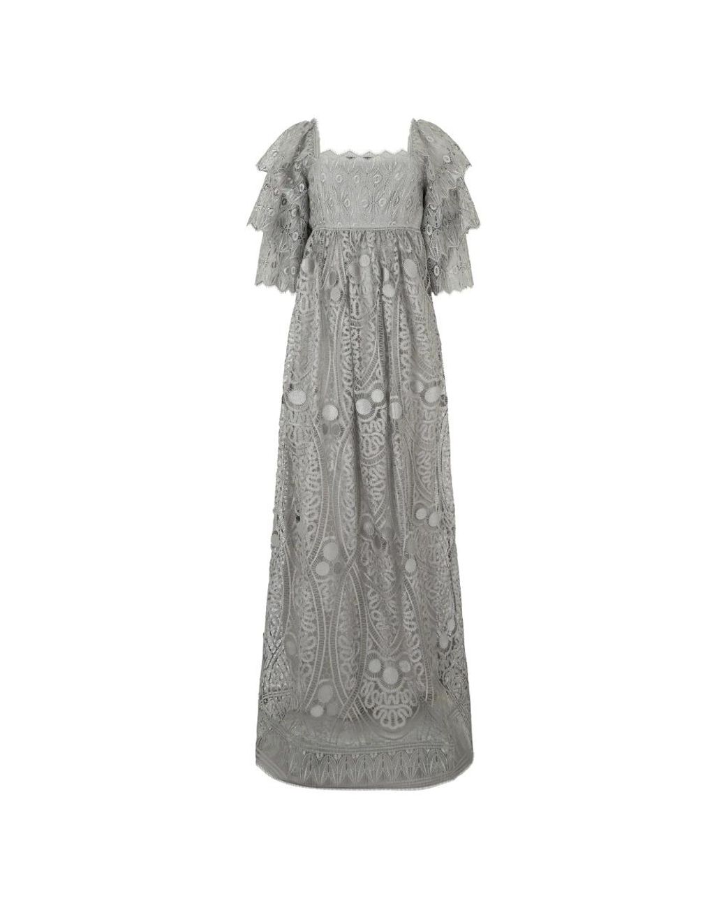 Alberta Ferretti Gray Maxi Dresses
