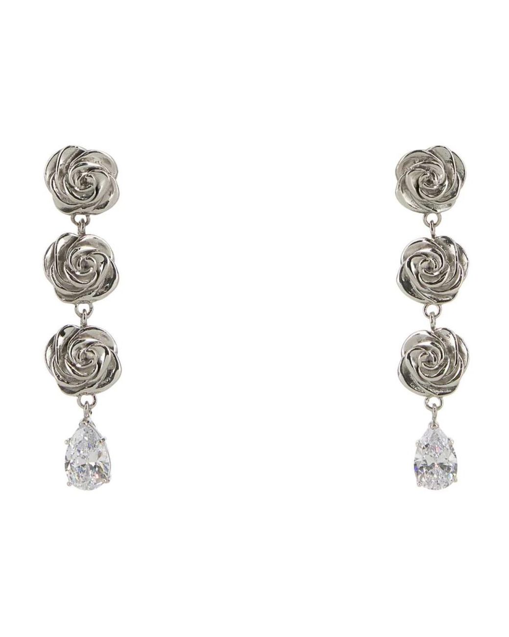 Magda Butrym White Earrings