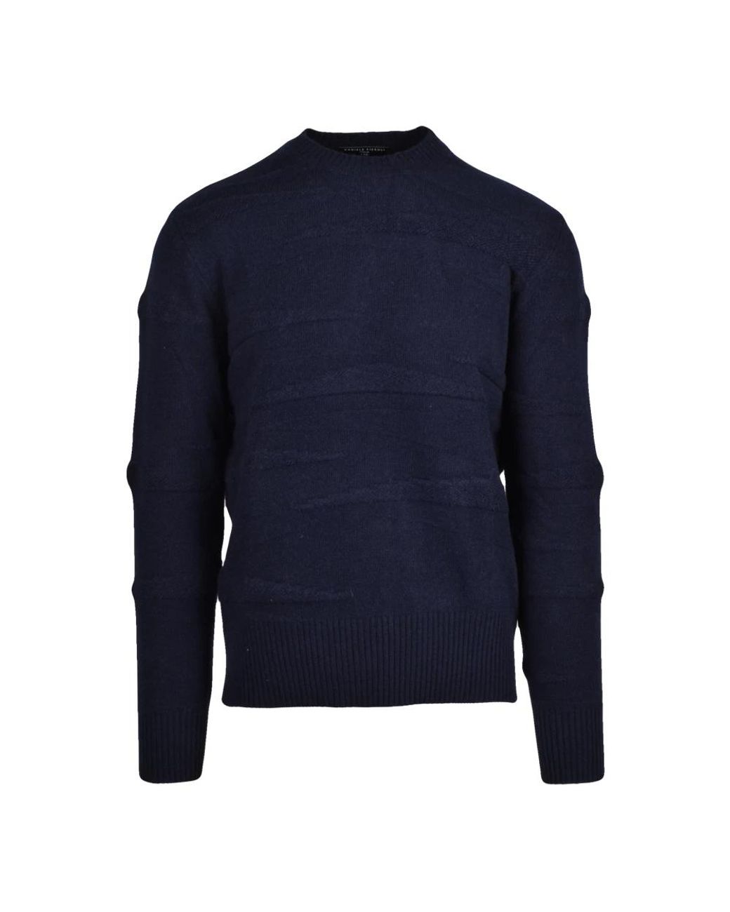 Daniele Fiesoli Blue Round-Neck Knitwear for men