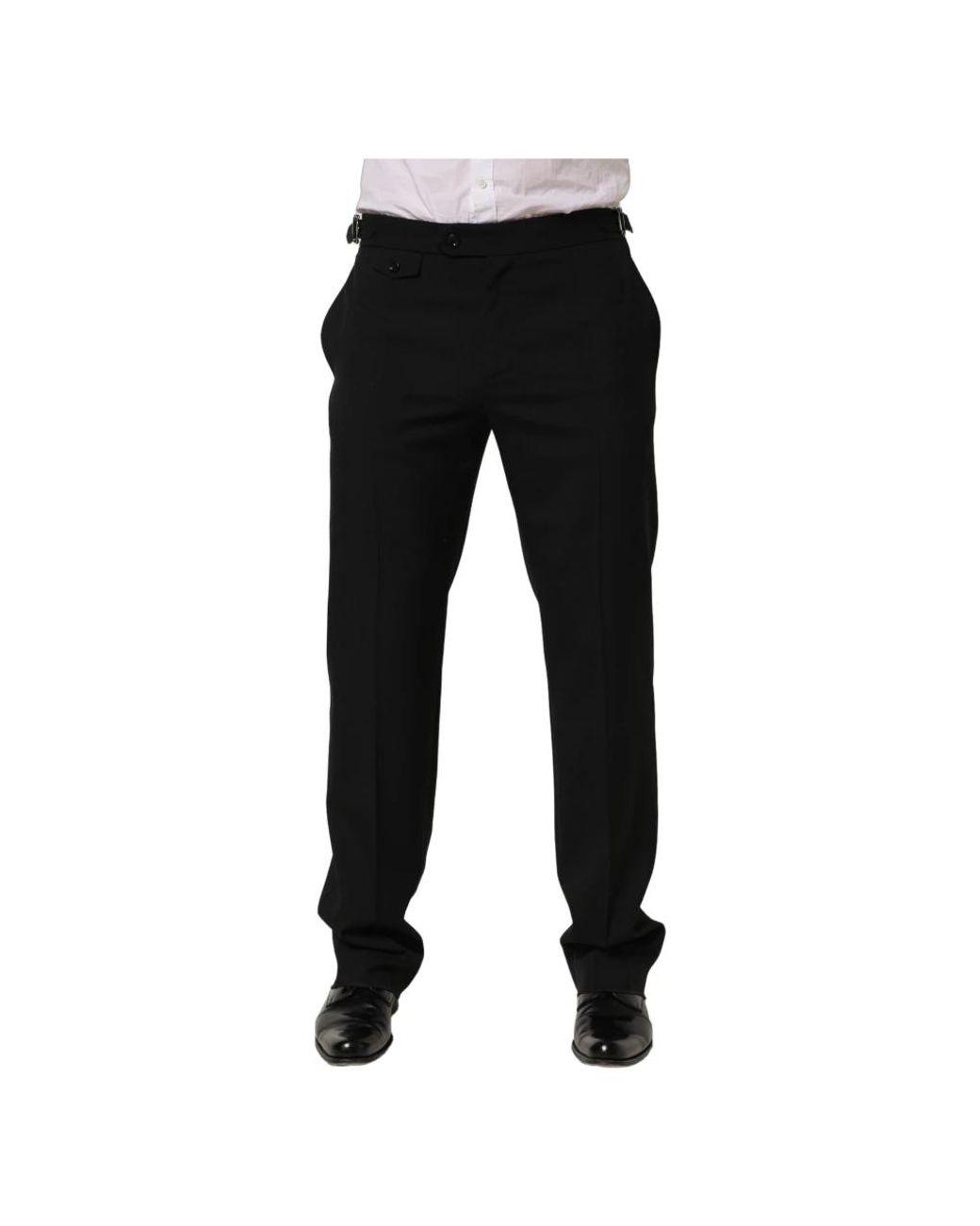 Dolce & Gabbana Black Suit Trousers for men