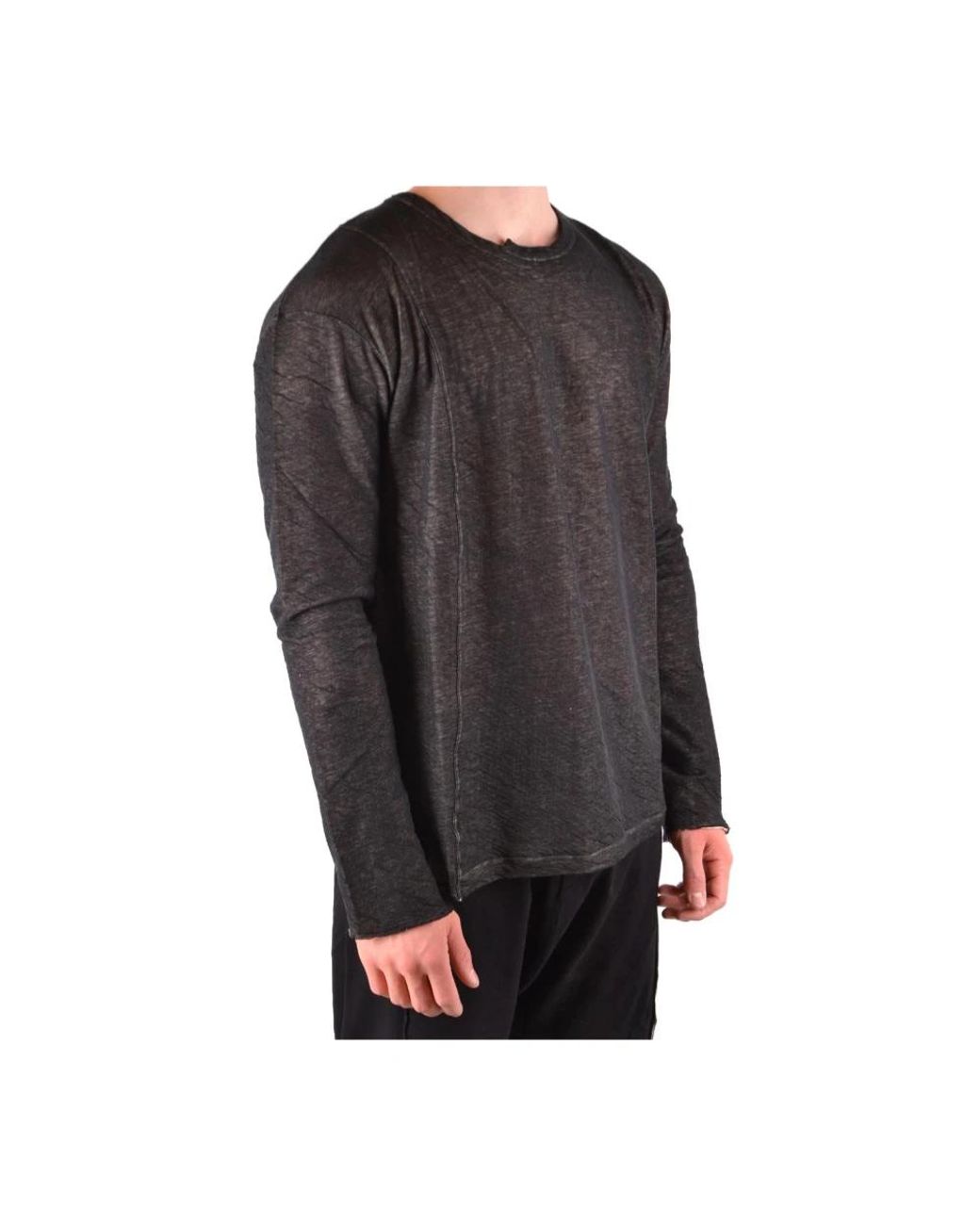 Isabel Benenato Gray Long Sleeve T-Shirts for men