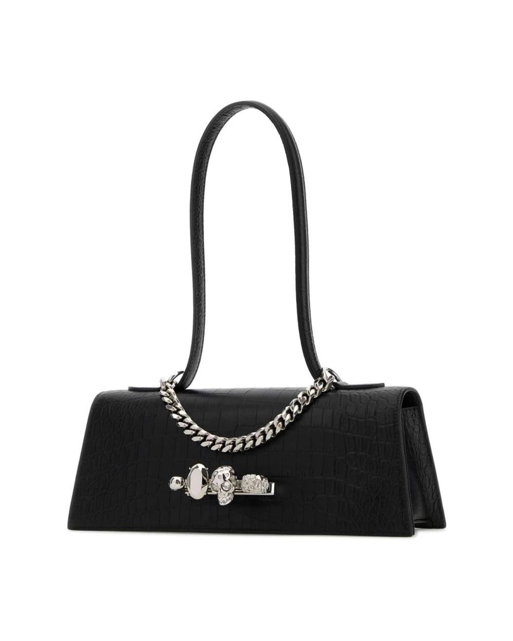 McQueen Black Handbags