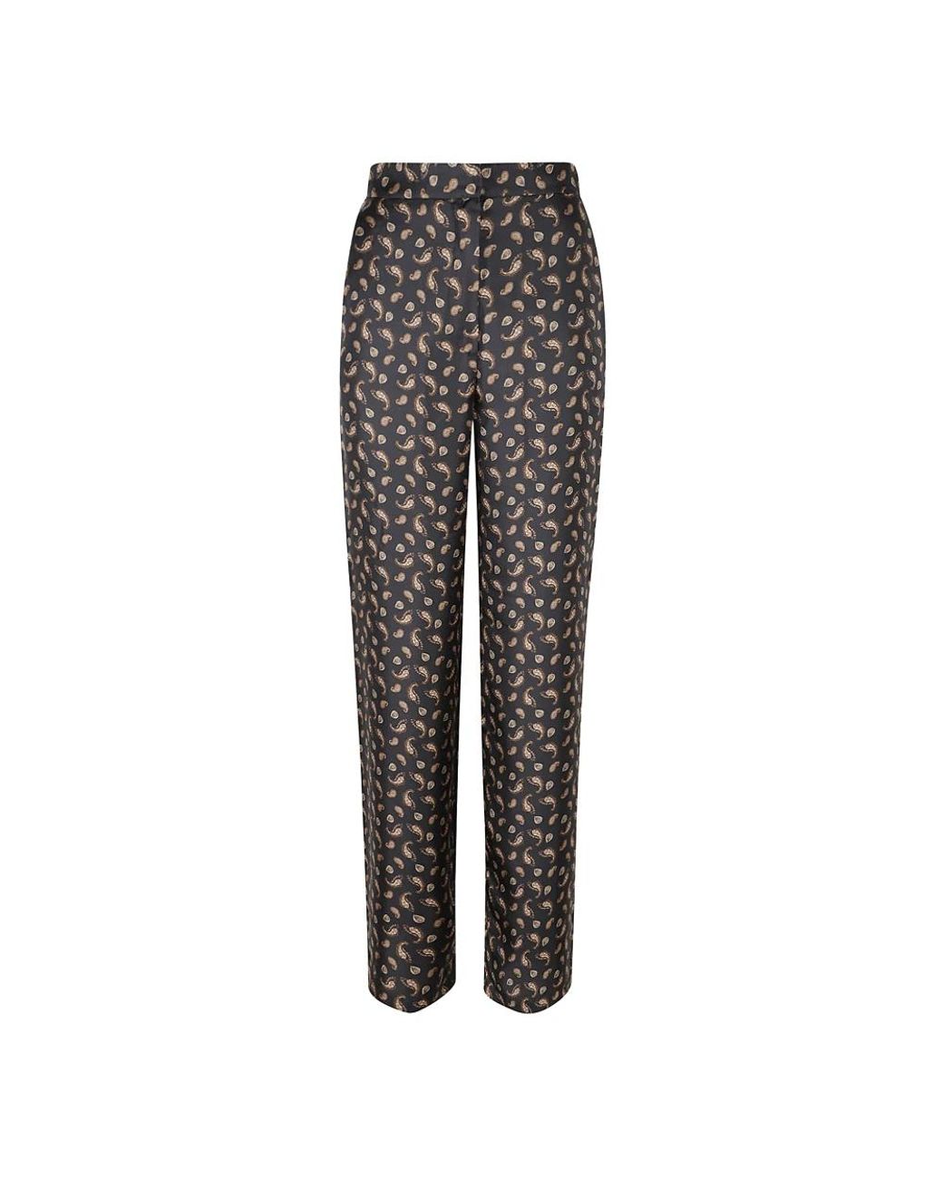 Max Mara Gray Straight Trousers