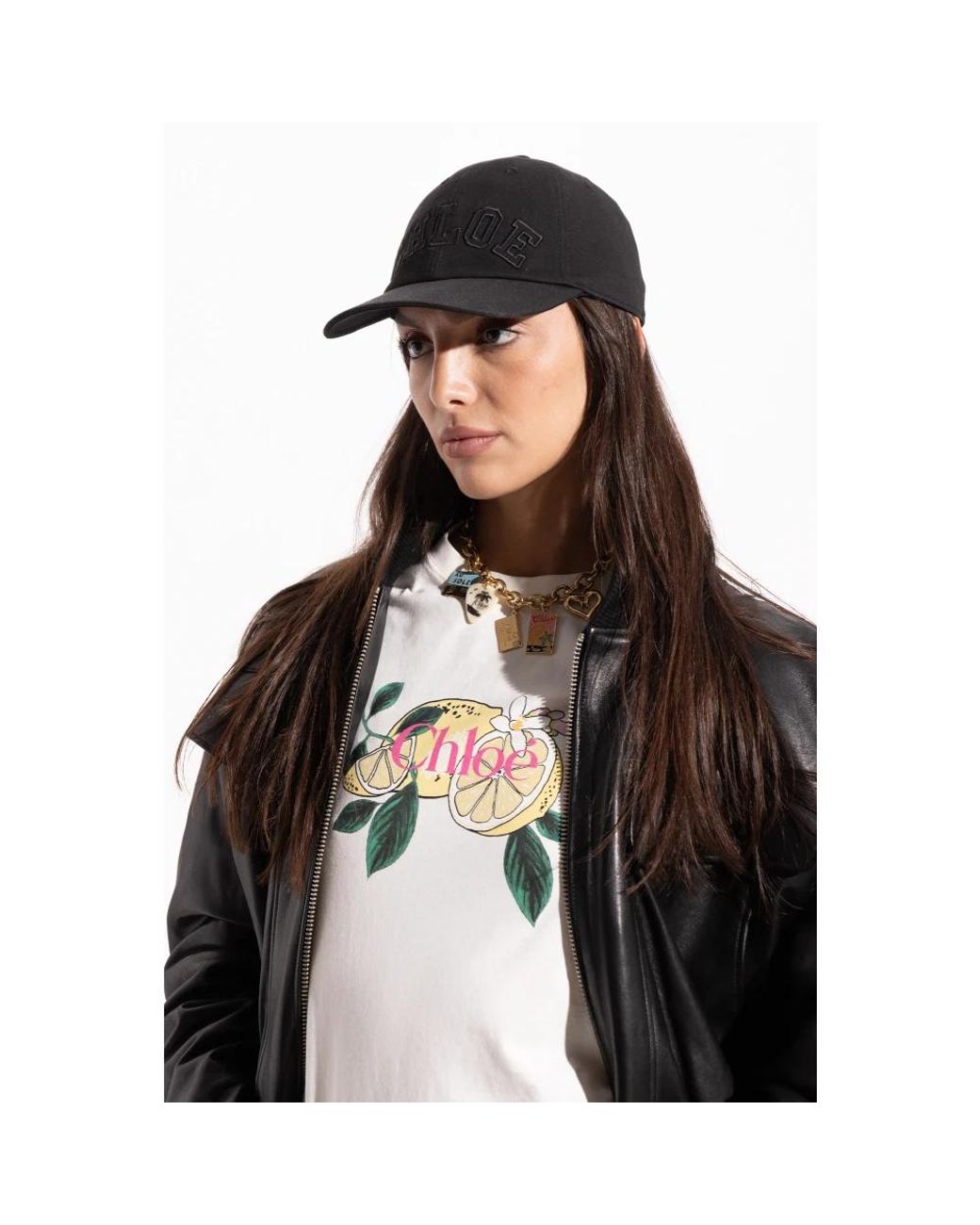 Chloé Black Baseballkappe