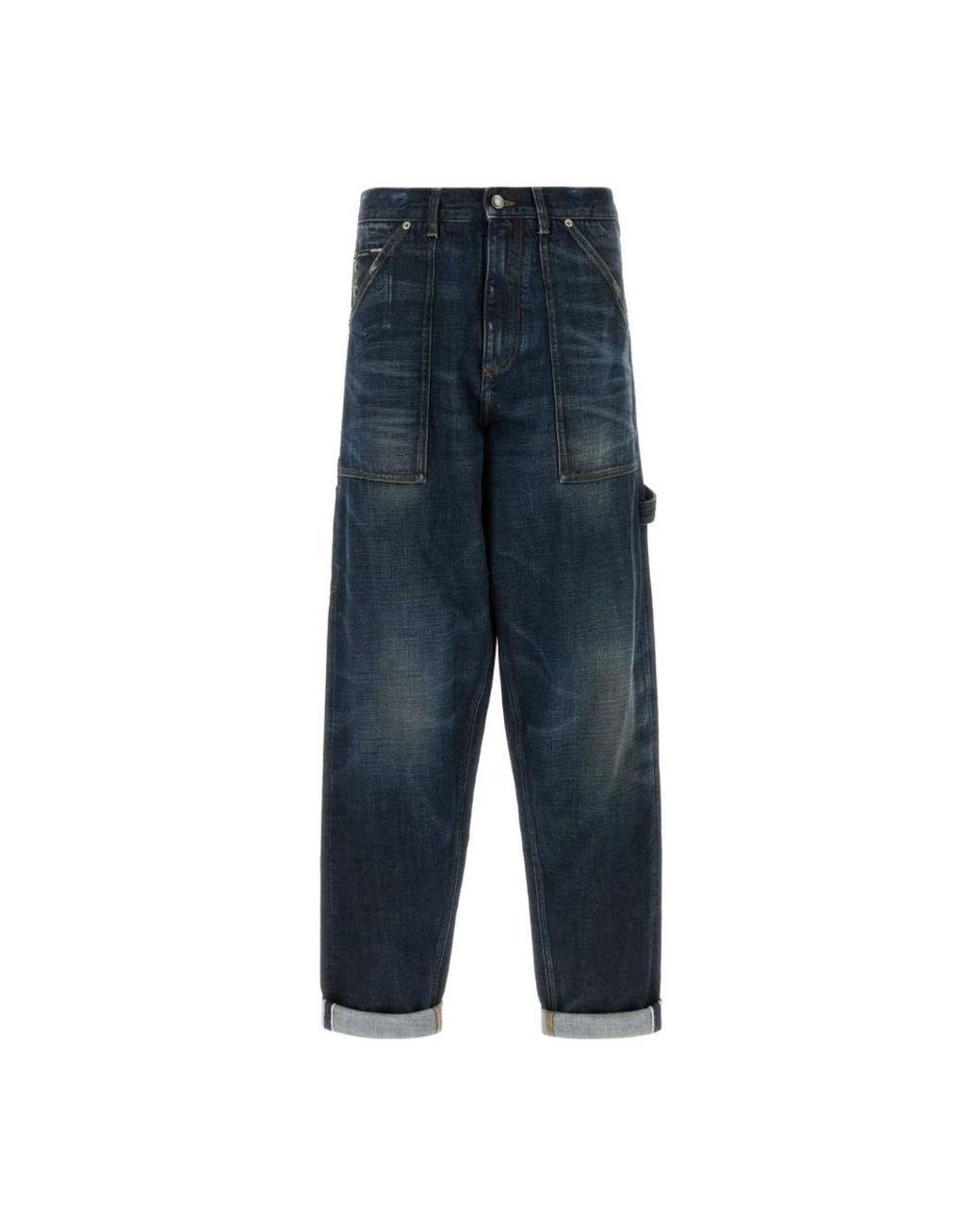 Dolce & Gabbana Blue Loose-Fit Jeans for men
