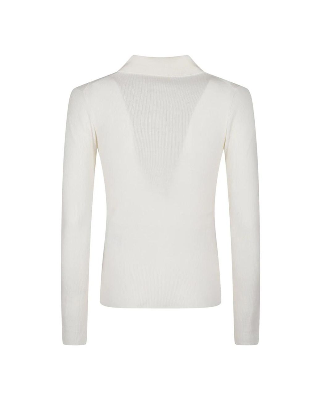 P.A.R.O.S.H. White Round-Neck Knitwear