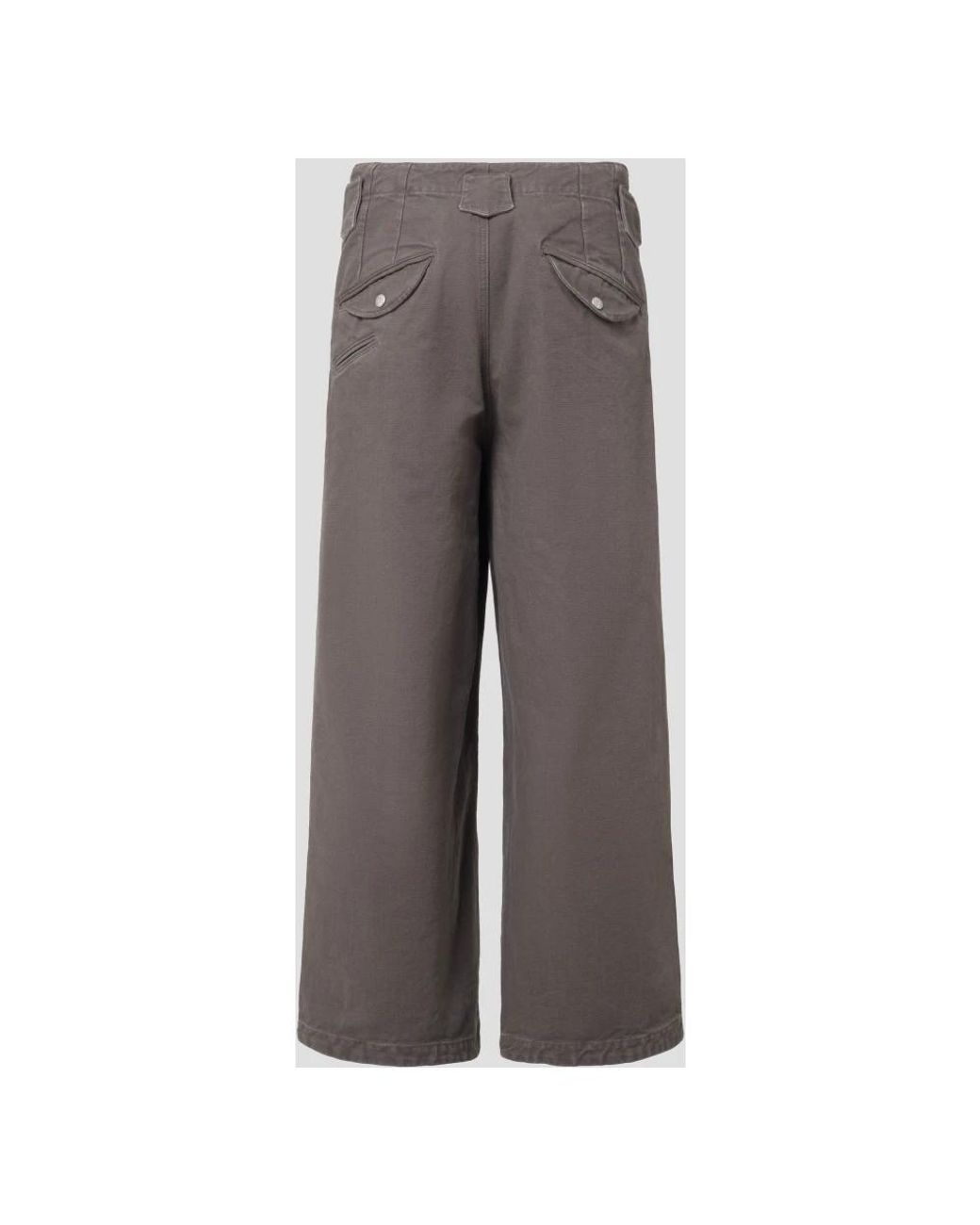 KENZO Gray Wide Trousers for men