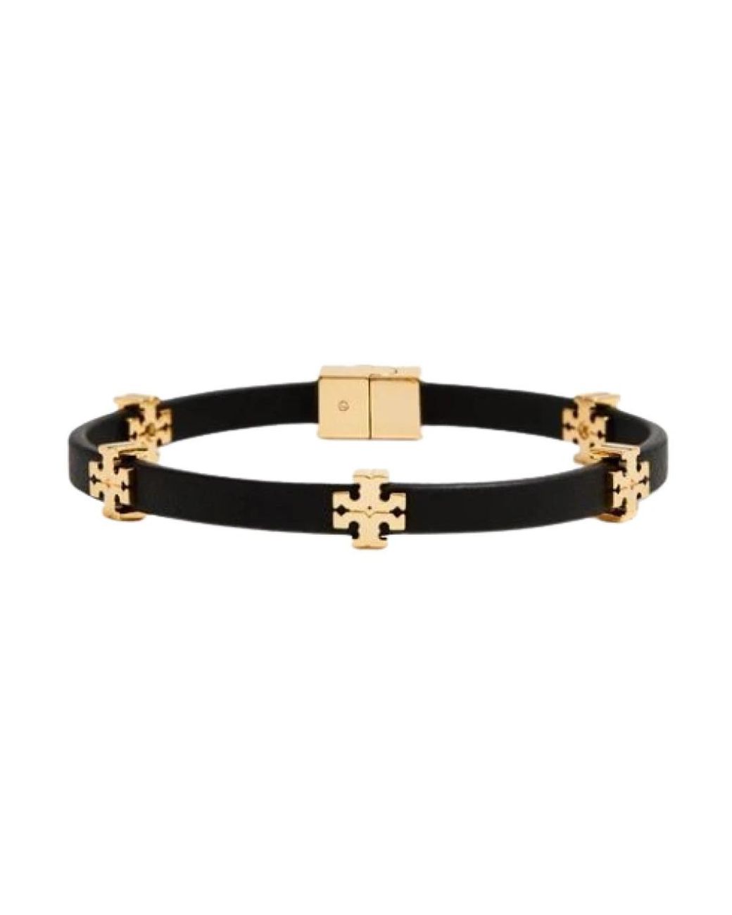 Tory Burch Accessoires ,Zwart ,Bijoux Golden Armband in het Black