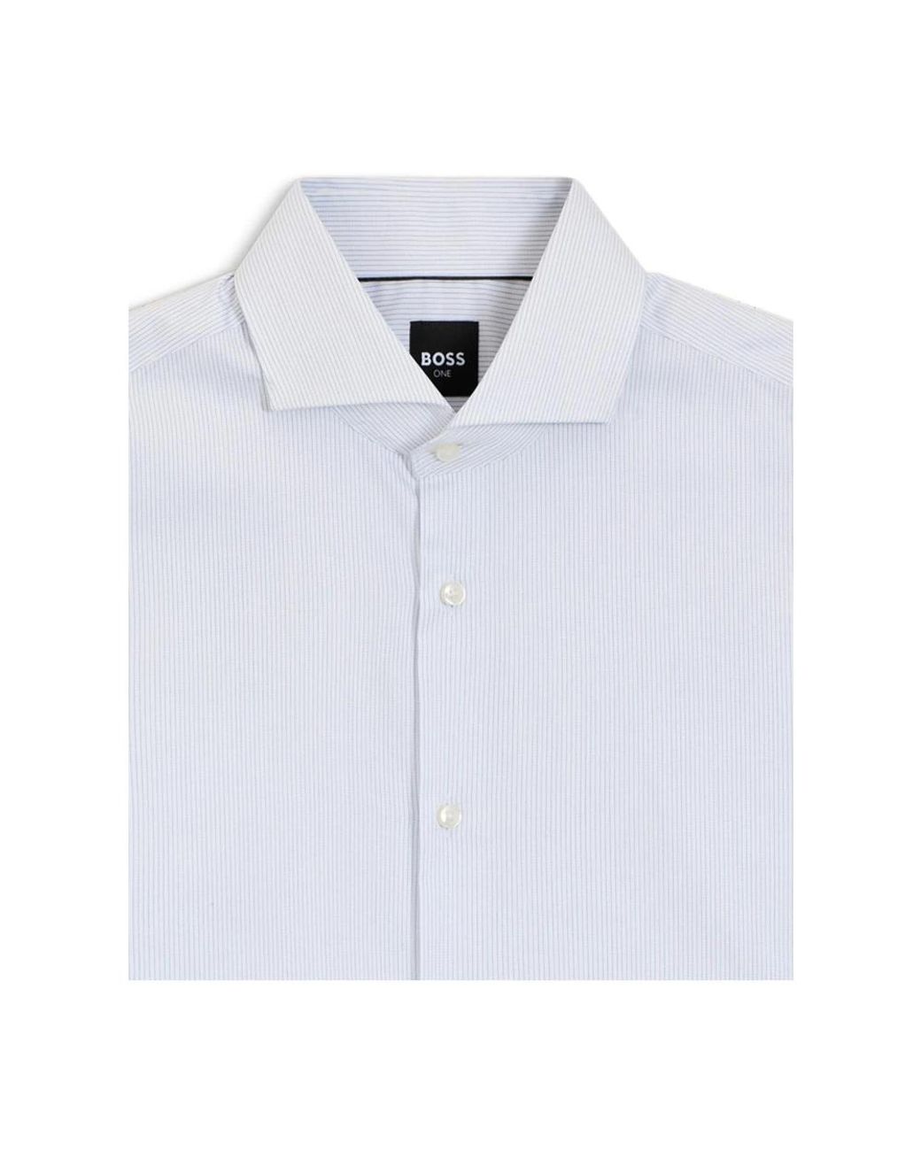 Boss White Formal Shirts for men