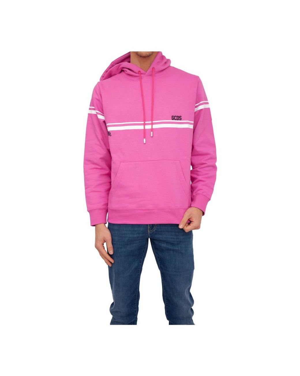 Gcds Hoodies & Sweatvesten ,Roze ,Katoen Katoenen Hoodie Voor Mannen in het Pink voor heren