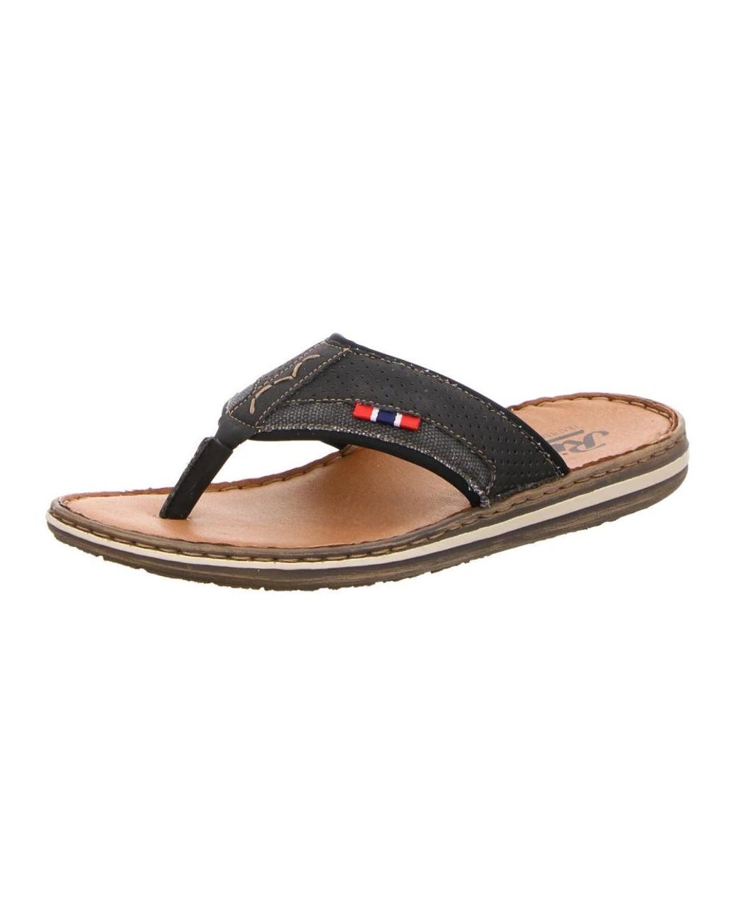 Rieker Brown Flip Flops for men