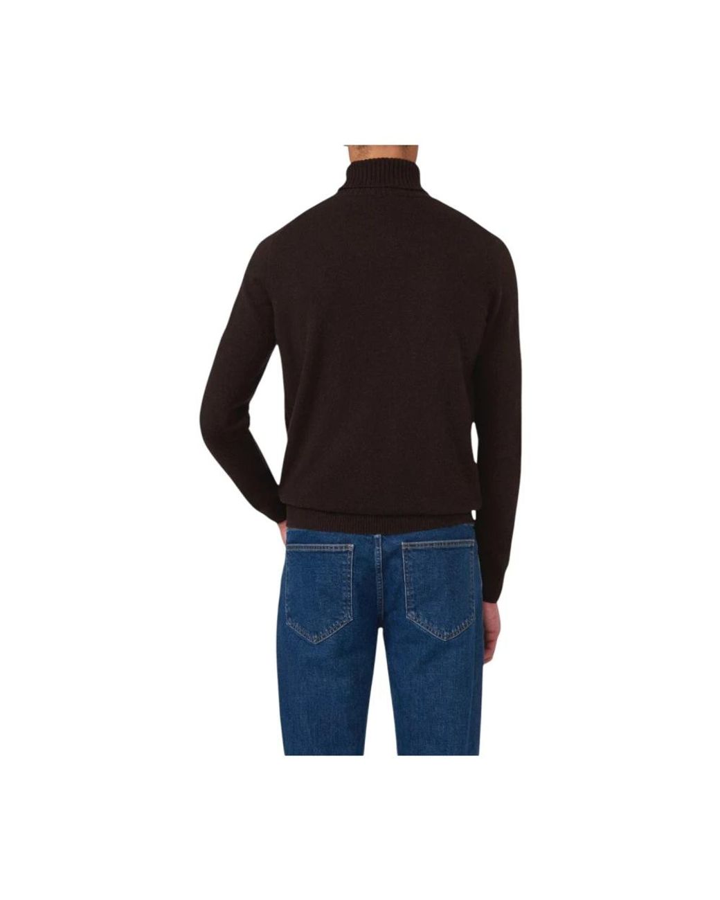 Oscar Jacobson Black Turtlenecks for men
