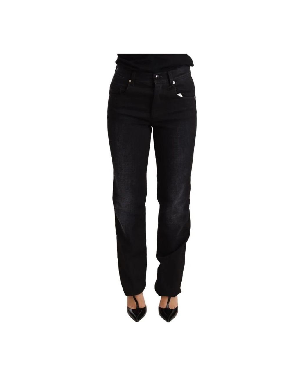 Ermanno Scervino Black Straight Jeans