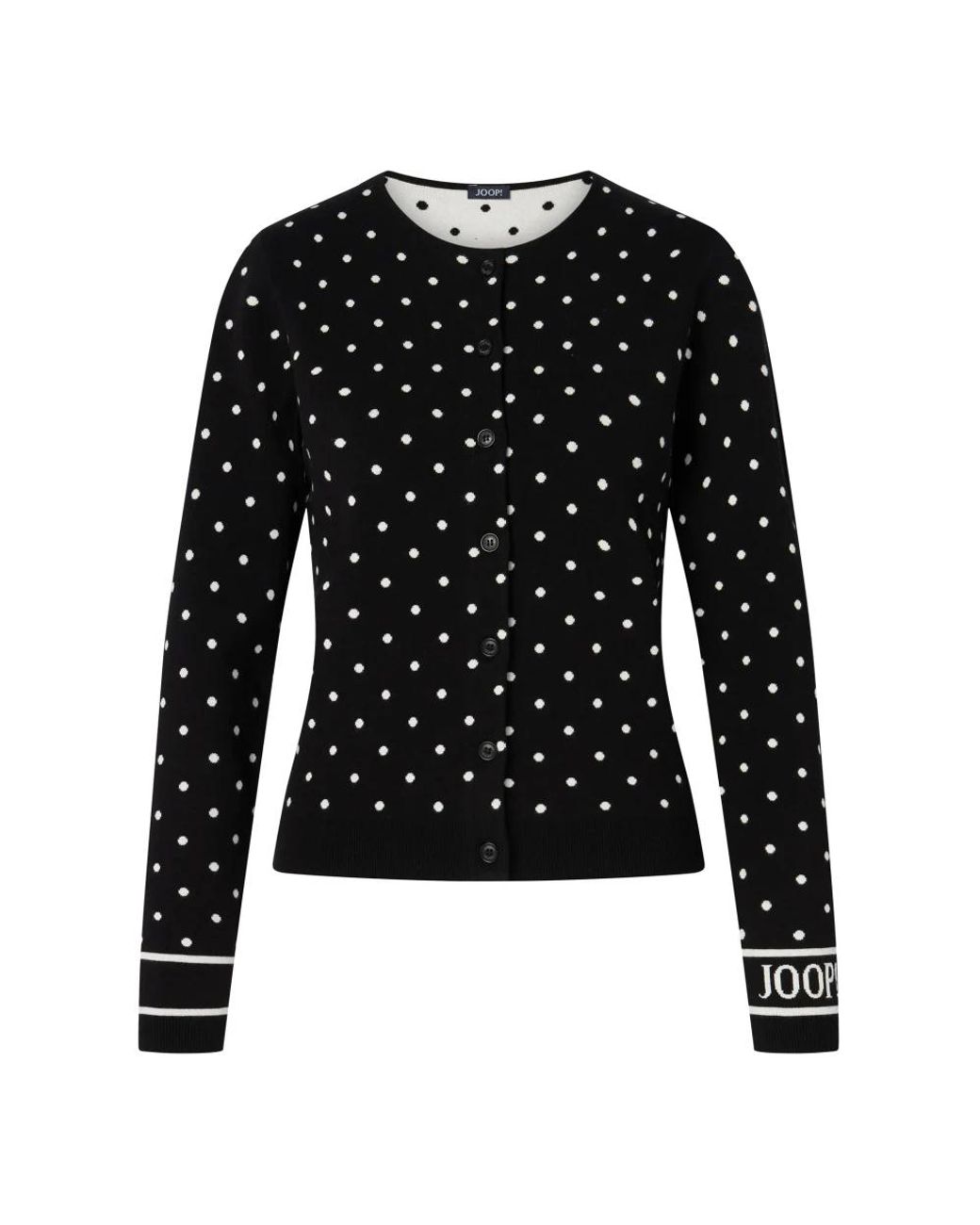 Joop! Dot-Pattern Gebreid Jasje in het Black