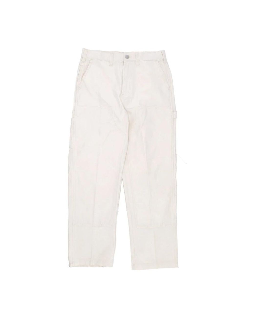 Obey White Straight Trousers for men