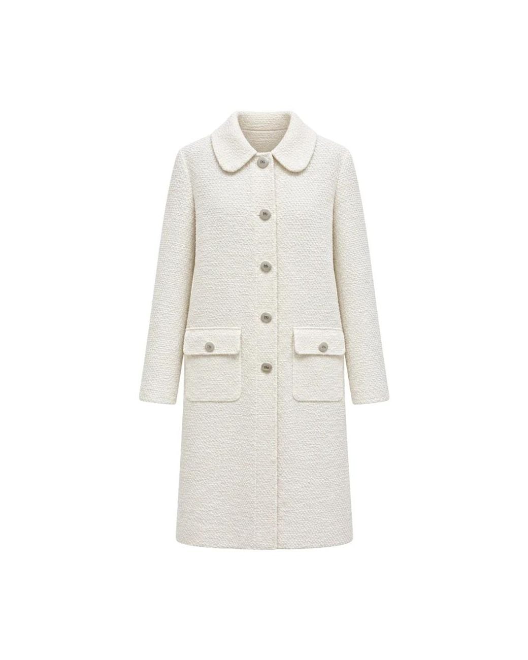 Dolce & Gabbana White Single-Breasted Coats