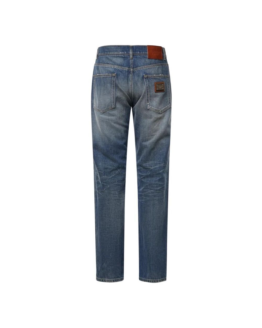 Dolce & Gabbana Blue Slim Fit Jeans for men