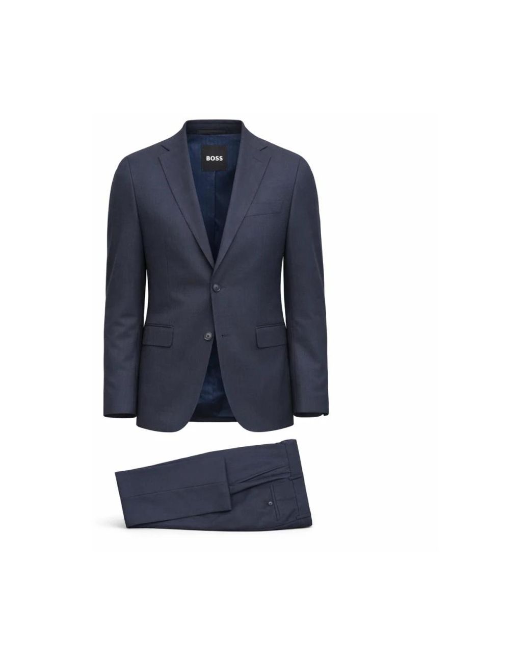 Boss Blue Single Breasted Suits for men