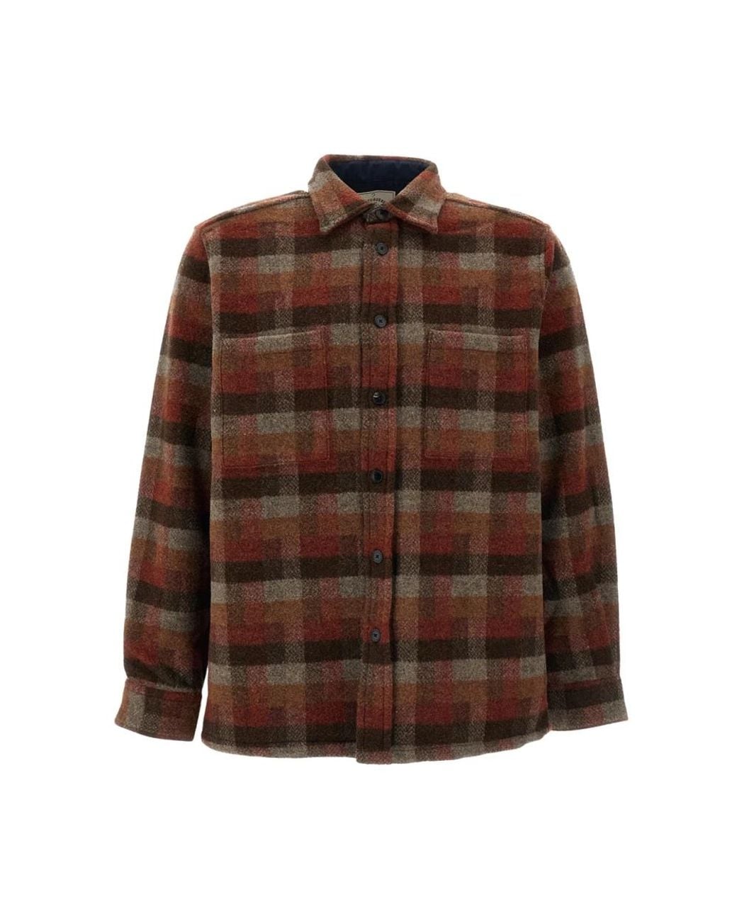 Portuguese Flannel Brown Casual Shirts for men