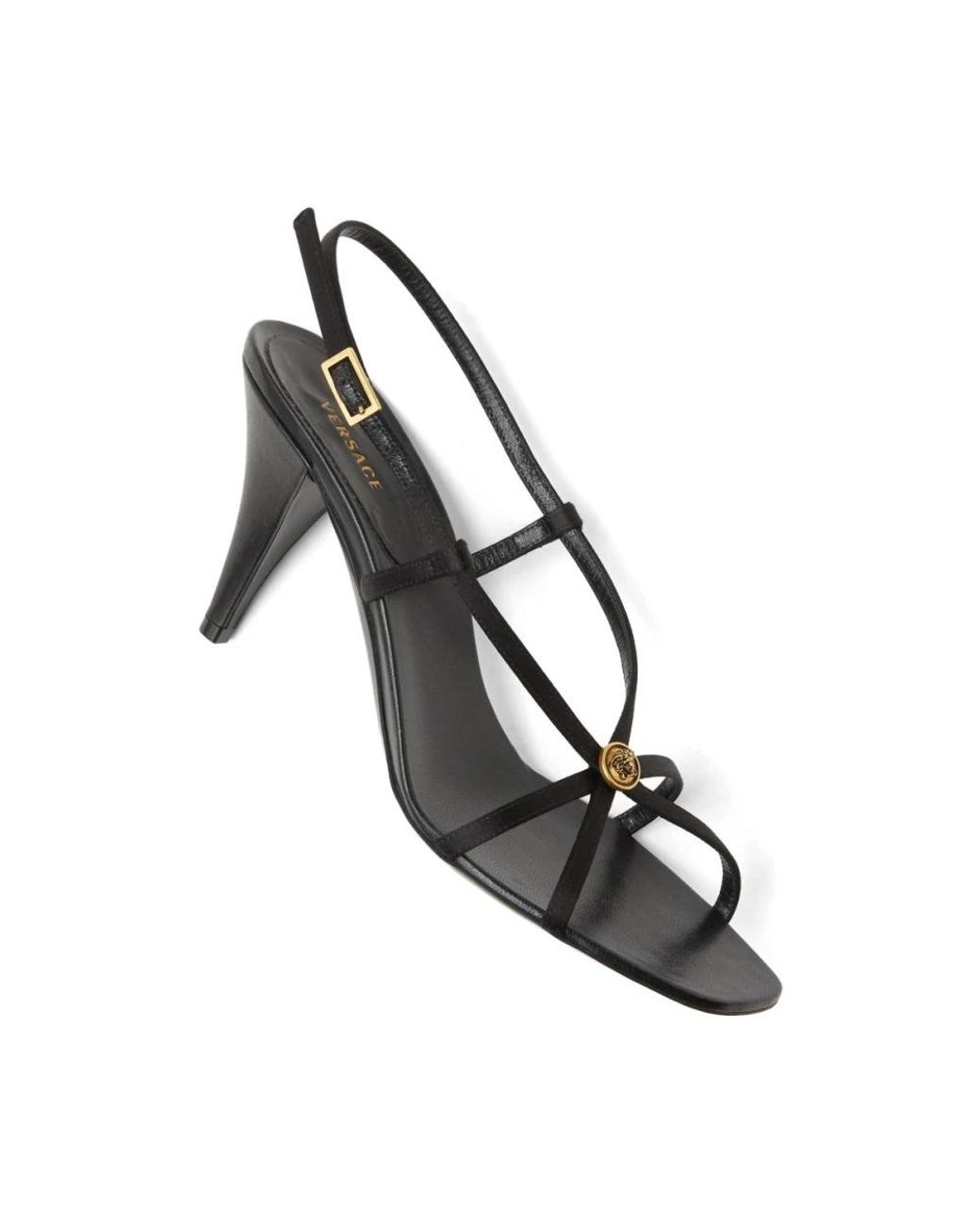 Versace Metallic High Heel Sandals