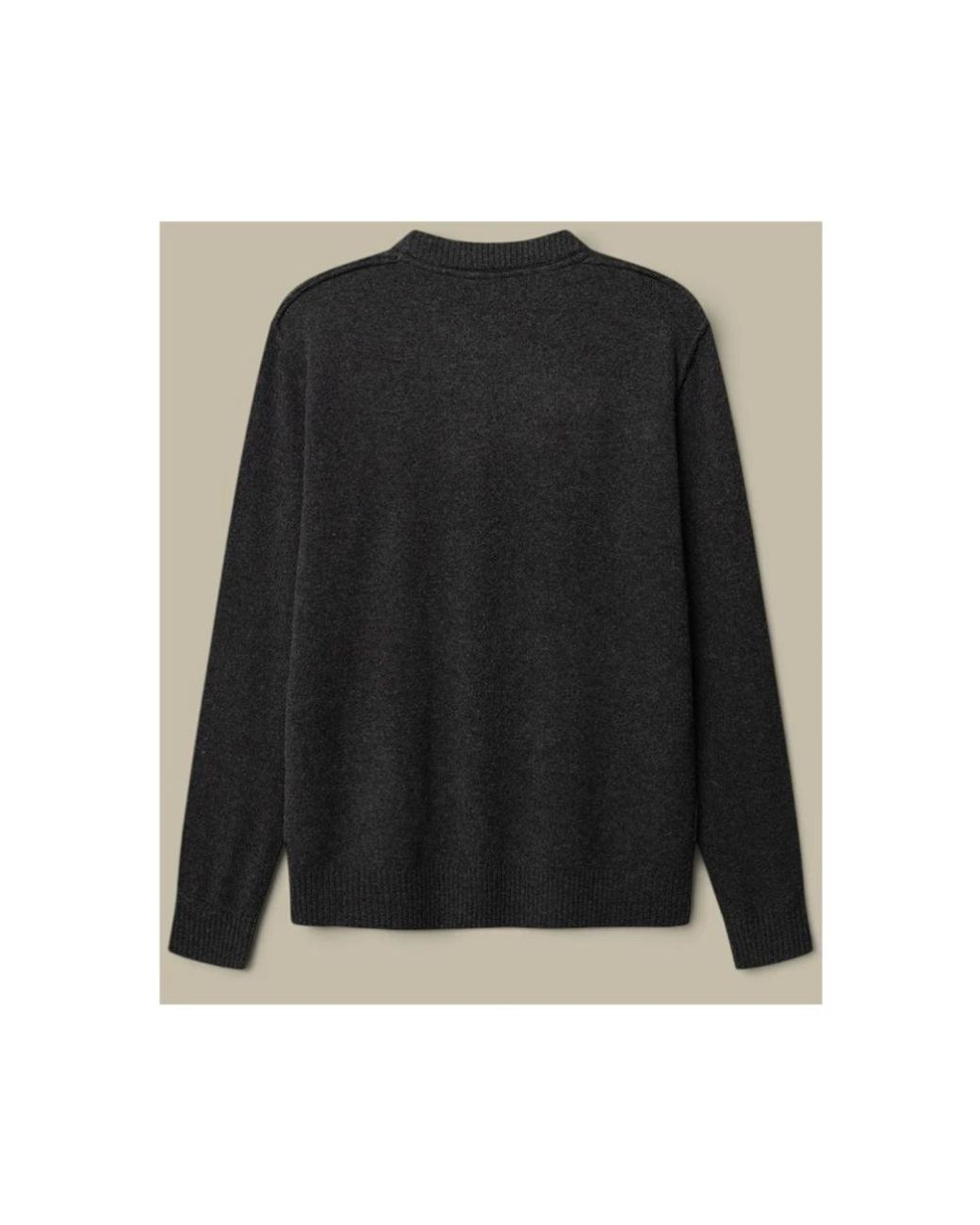 Gabba Black Round-Neck Knitwear for men