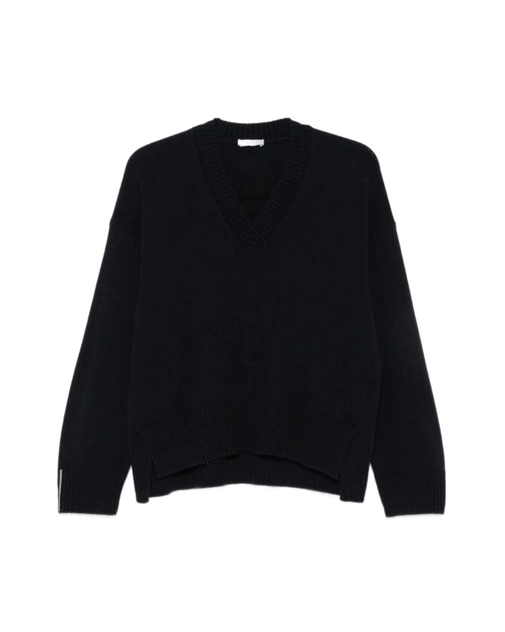 Peserico Black V-Neck Knitwear