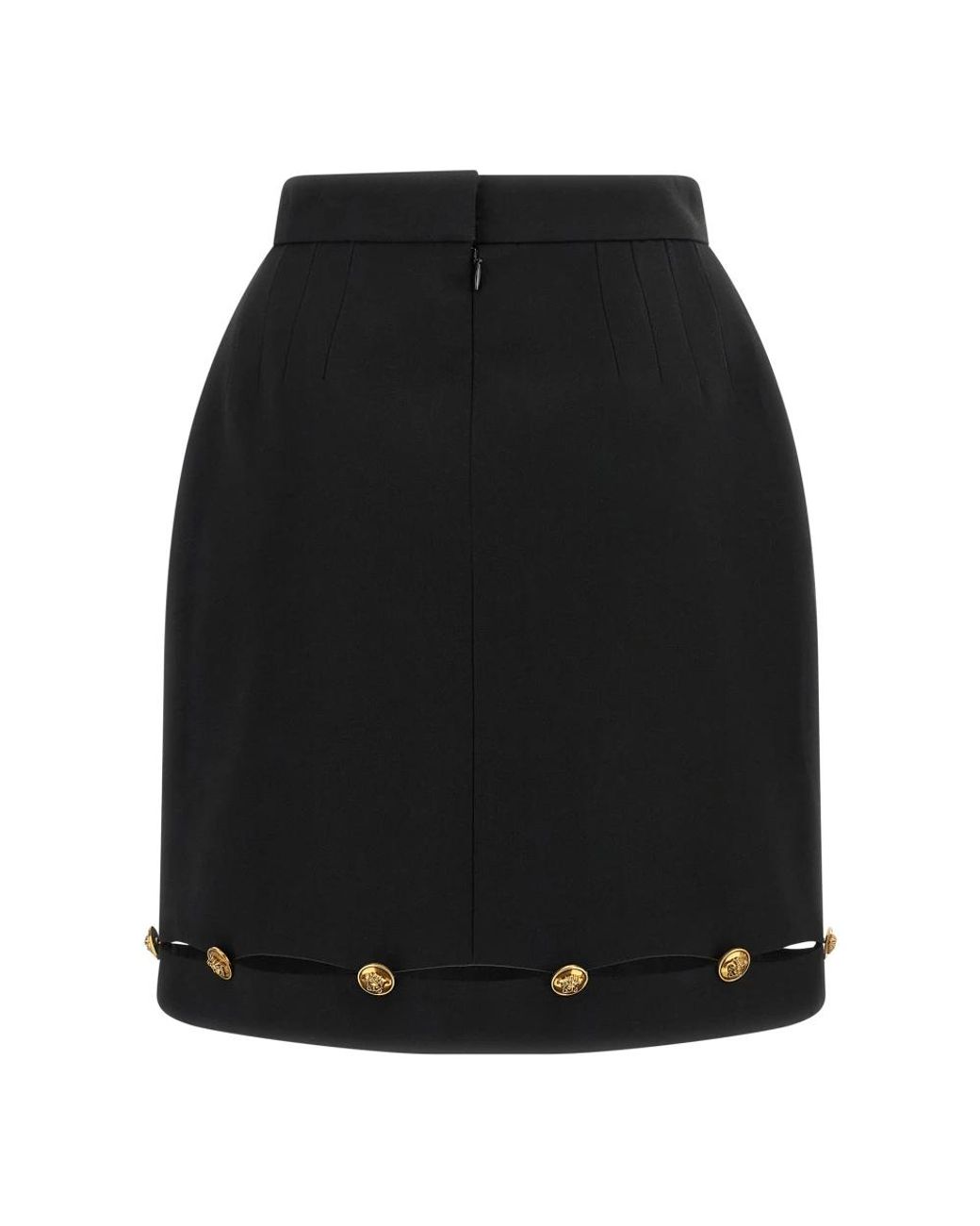 Versace Black Short Skirts