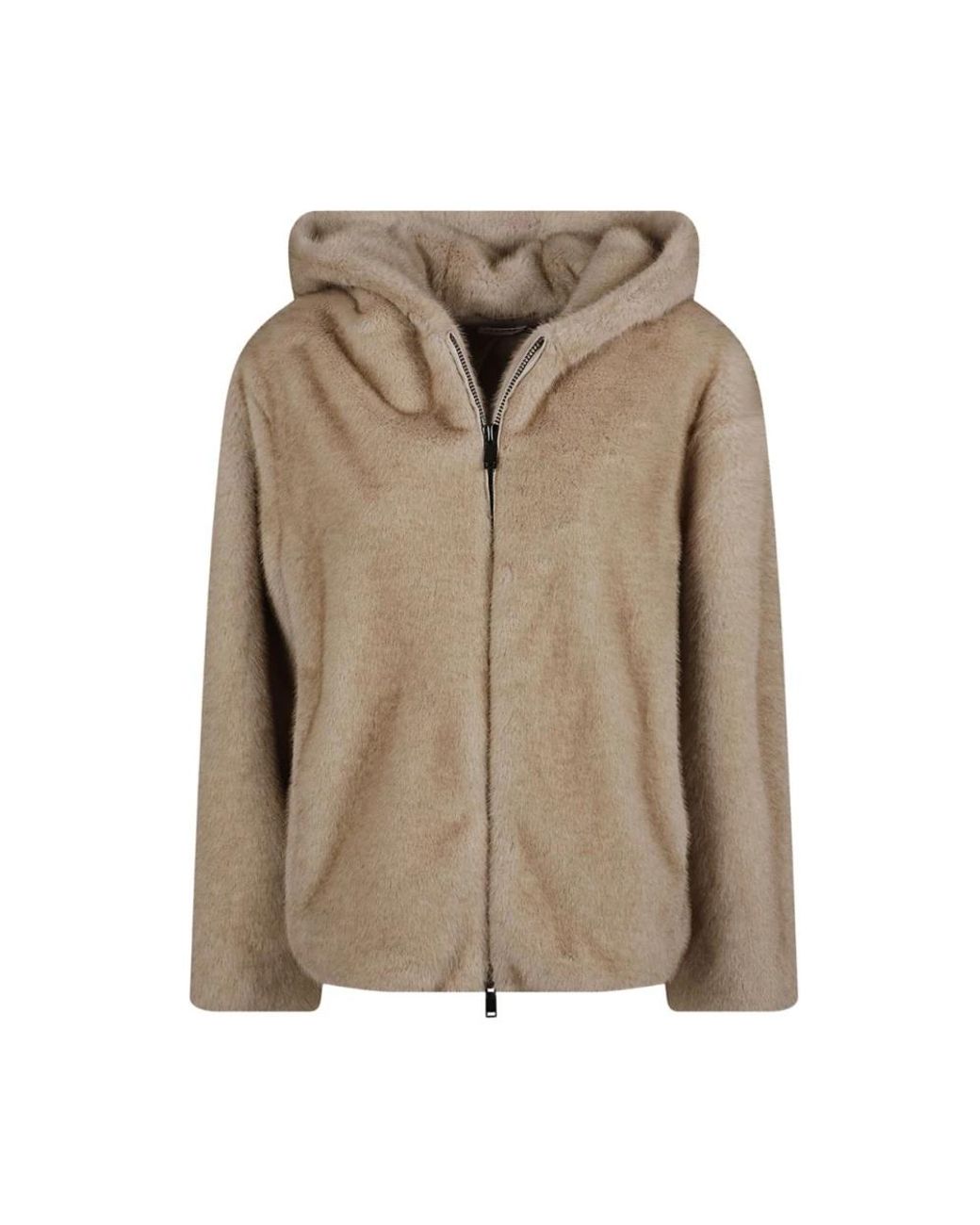 P.A.R.O.S.H. Natural Faux Fur & Shearling Jackets