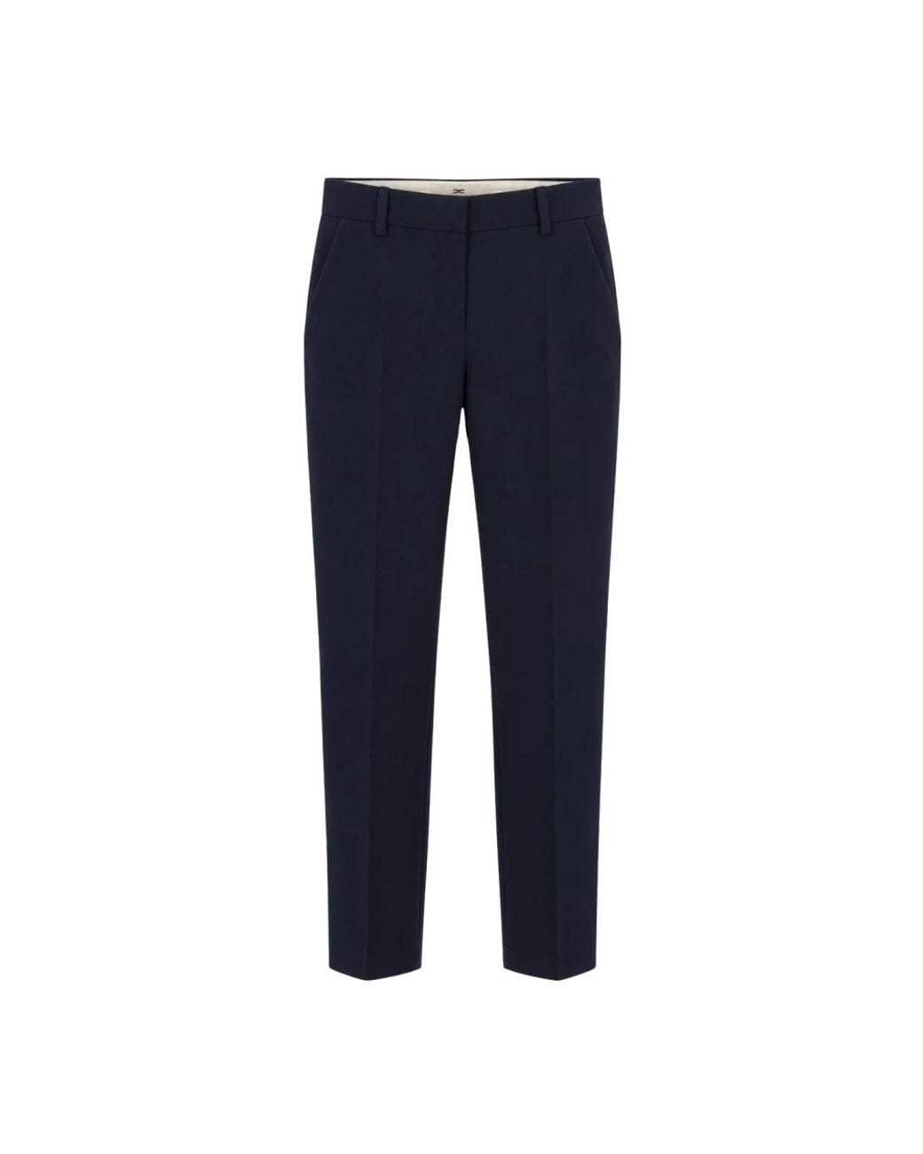 Elisabetta Franchi Blue Slim-Fit Trousers