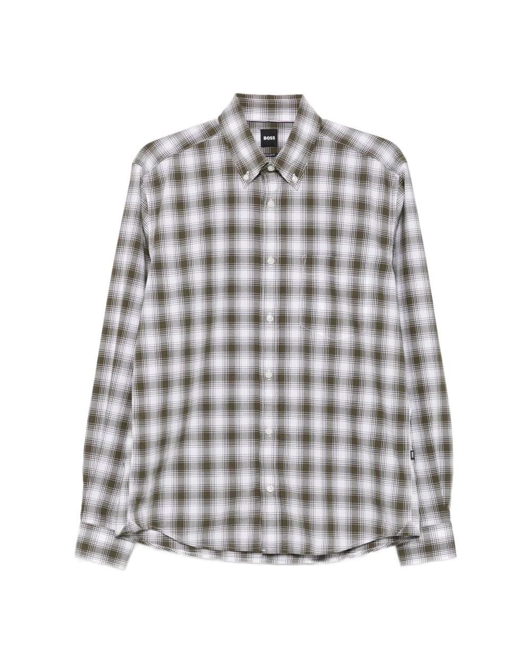Boss Gray Casual Shirts for men