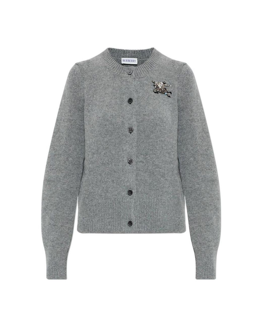 Cardigans Burberry de color Gray