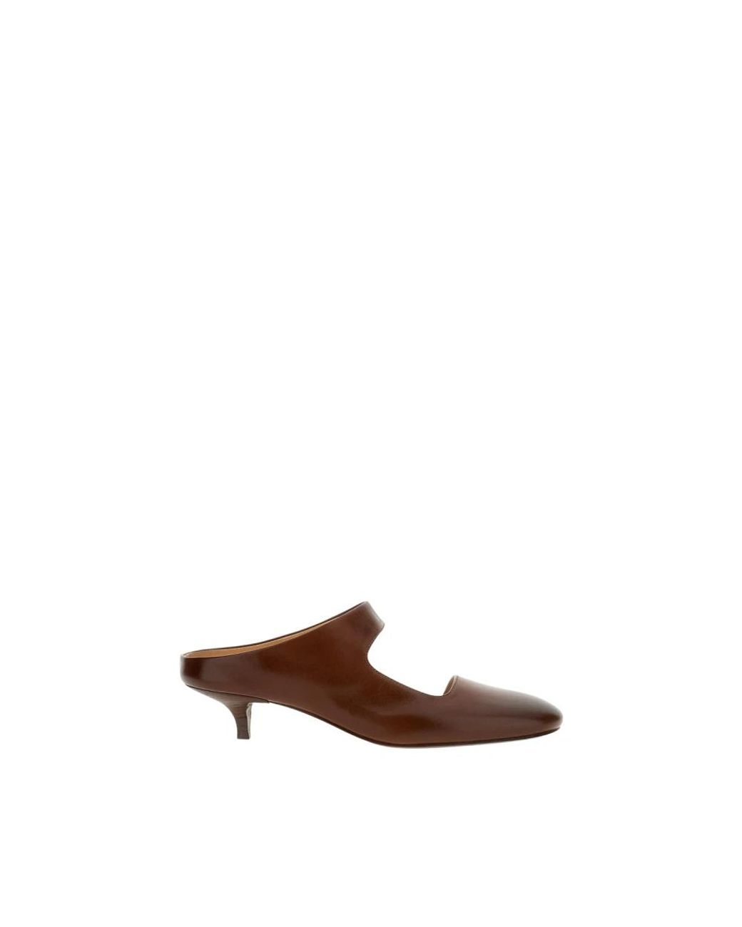 Marsèll Brown Heeled Mules