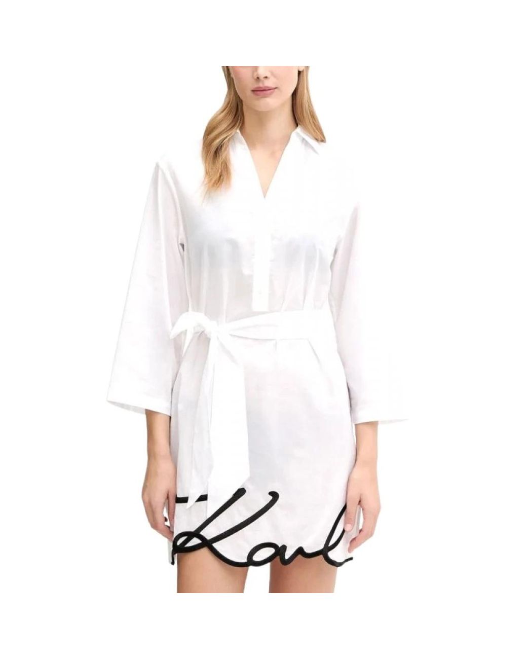 Karl Lagerfeld White Short Dresses
