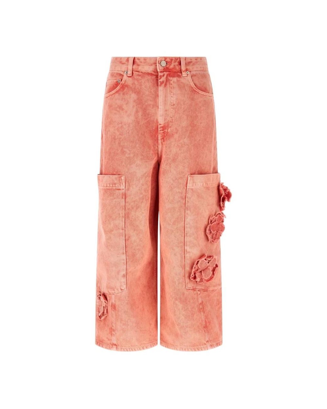 Ganni Pink Wide Jeans