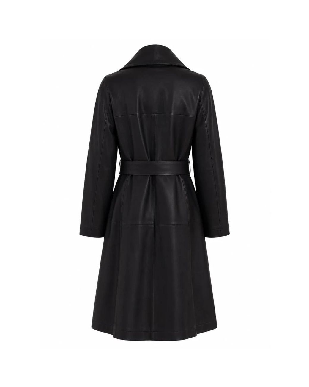 Nour Hammour Black Belted Coats