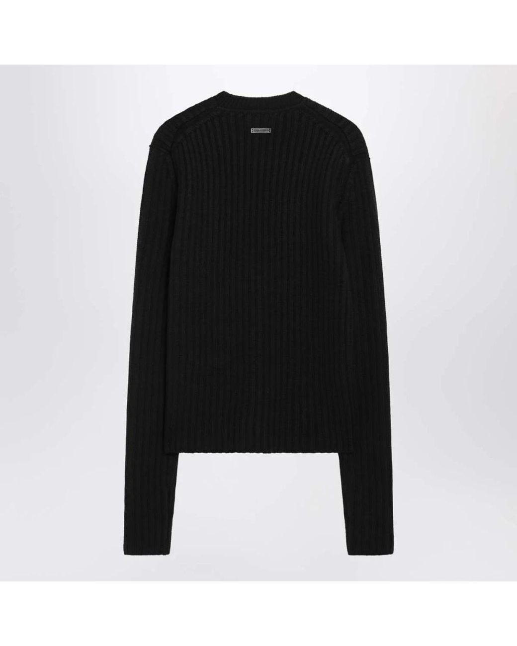 Dolce & Gabbana Black Round-Neck Knitwear for men