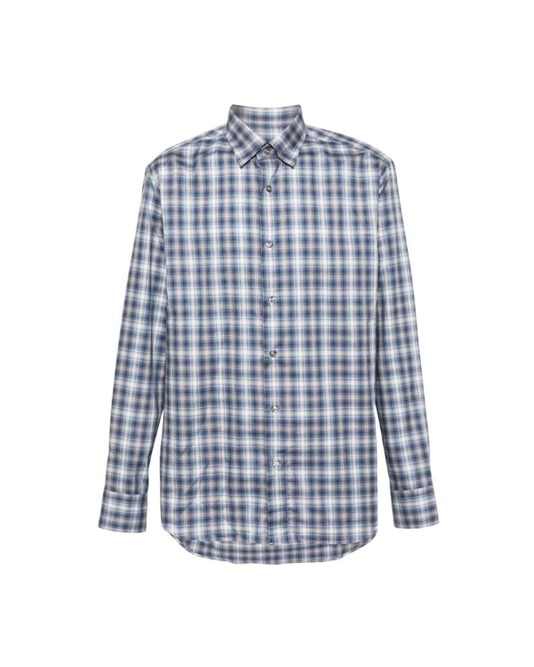 Brioni Casual Shirts in Blue for Men Lyst UK