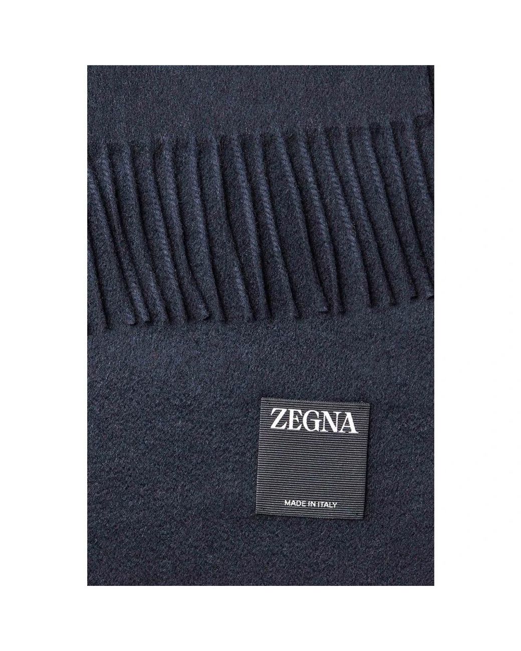 Zegna Blue Winter Scarves for men