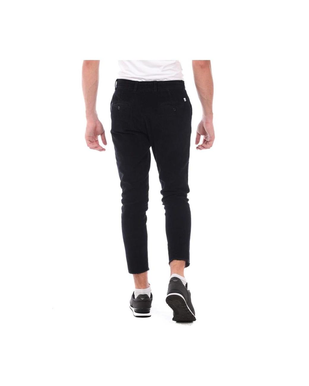 Daniele Alessandrini Black Slim-Fit Trousers for men